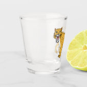 サーベル歯虎イラストレーション ショットグラス (左)