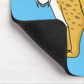 サーベル歯虎イラストレーション マウスパッド (コーナー)