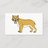 サーベル歯虎イラストレーション 名刺 (裏面)