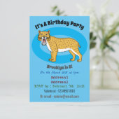 サーベル歯虎イラストレーション 招待状 (スタンド正面)