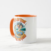 サーペンタインの驚き：キャッチとヘビ マグカップ (正面左)