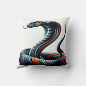 サーペンタイン心地よい:エキゾチック用コブラ型枕 クッション (裏面)