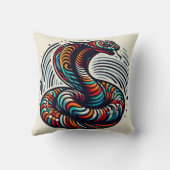 サーペンタイン心地よい:エキゾチック用コブラ型枕 クッション (裏面)