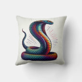 サーペンタイン心地よい:エキゾチック用コブラ型枕 クッション (裏面)