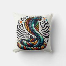 サーペンタイン心地よい：エキゾチック用コブラ型枕