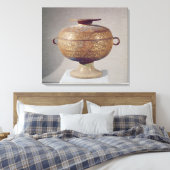 サーペンタイン装飾の塔の容器 キャンバスプリント (インサイチュ (寝室))