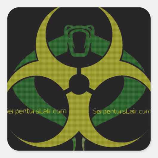 サーペンターのレア毒性コブラのステッカーシート スクエアシール (正面)