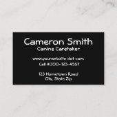 サーペンチンパープルリーシュ&ハートチェーン 名刺 (裏面)