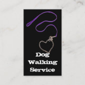 サーペンチンパープルリーシュ&ハートチェーン 名刺 (正面)