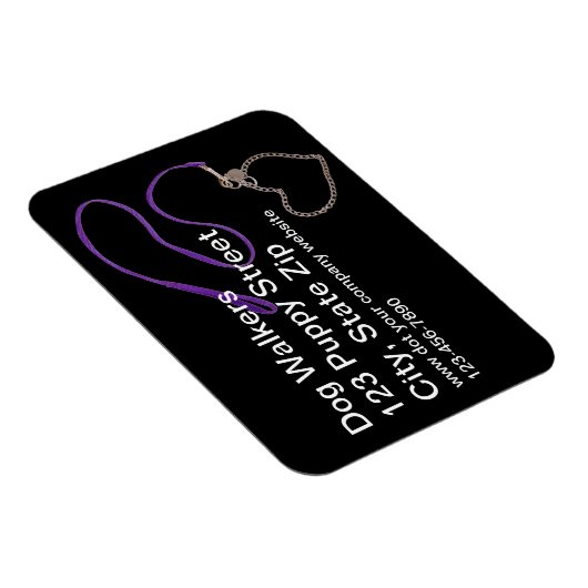 サーペンチンパープル犬用リードフレキシブル磁石 マグネット (右側)