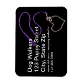 サーペンチンパープル犬用リードフレキシブル磁石 マグネット (縦)