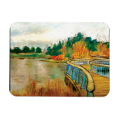 サーペンチンブリッジアットザシカゴボタニックガーデン マグネット (横)