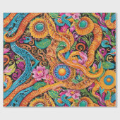 サーペンチンマヤンメキシカンサンダンス ラッピングペーパー (フラット)