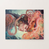 サーペントヘアレディファンタジーアート ジグソーパズル (横)
