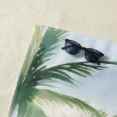 サーボードビーチヤシの木名 ビーチタオル (インサイチュ)