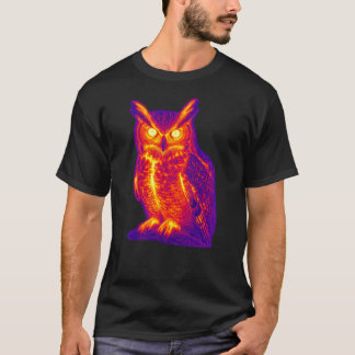 サーマルオウルヒートビジョンアート Tシャツ