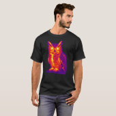 サーマルオウルヒートビジョンアート Tシャツ (正面フル)