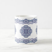 サーマルタンブラー青中国インスパイア コーヒーマグカップ (中央)