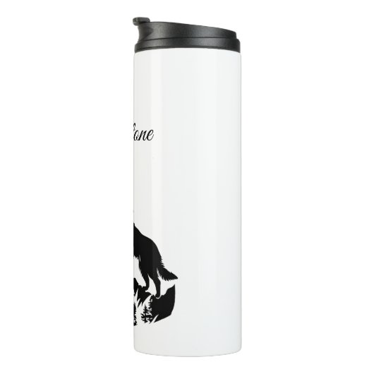 サーマルタンブラー – イエローストーンウルフ タンブラー (回転右)