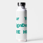 サーマルボトル 白 650ml ウォーターボトル (左面)