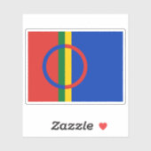 サーミ人の国旗（1986年 – 現在） シール (シート)