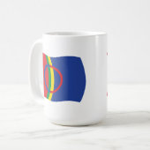 サーミ人の旗のマグカップ コーヒーマグカップ (正面左)
