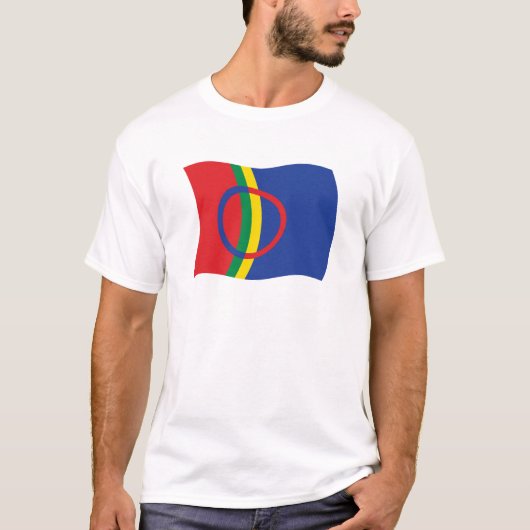 サーミ人の旗シャツ Tシャツ (正面)