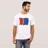 サーミ人の旗シャツ Tシャツ (正面フル)