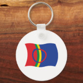 サーミ人国旗のキーチェーン キーホルダー (正面)
