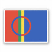 サーミ国旗 シール (正面)