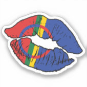 サーミ国旗 シール (正面)