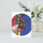 サーミ国旗 ポストカード (スタンド正面)