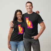 サーモグラフィー 猫 赤外線 熱 ビジョン アート Tシャツ (ユニセックス)
