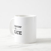 サーモスタット警察おもしろいパパギフト父の日 コーヒーマグカップ (正面左)