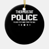 サーモスタット警察遠くにはダイヤルから出て セラミックオーナメント (正面)