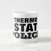 サーモスタット・ポおもしろいリスの大型ジャンボ・サイズ ジャンボコーヒーマグカップ (正面)