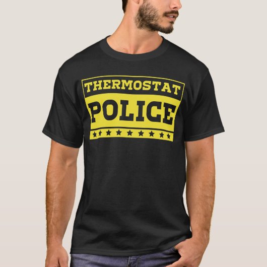 サーモスタット・ポリス黄色 Tシャツ (正面)