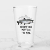 サーモンおもしろい魚釣りパンメンズジョーク タンブラーグラス (裏面)