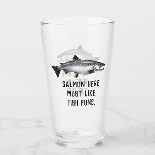 サーモンおもしろい魚釣りパンメンズジョーク タンブラーグラス (裏面)