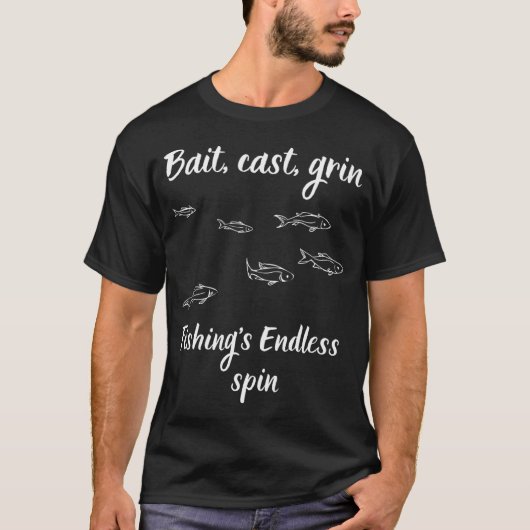 サーモンが私を元気にさせる言葉 Tシャツ (正面)