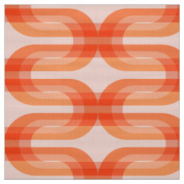 サーモンすごい70年代パターン ファブリック