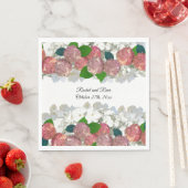 サーモンとサンゴ混合フローラ紙ナプキンス スタンダードランチョンナプキン (インサイチュ)