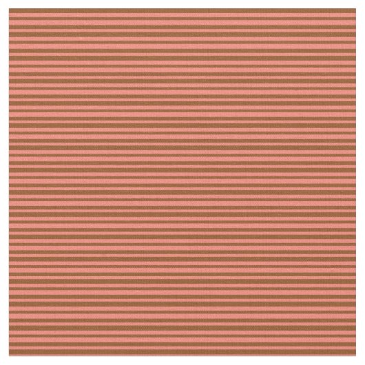 サーモンとブラウンの裏模様 ファブリック (クローズアップ)