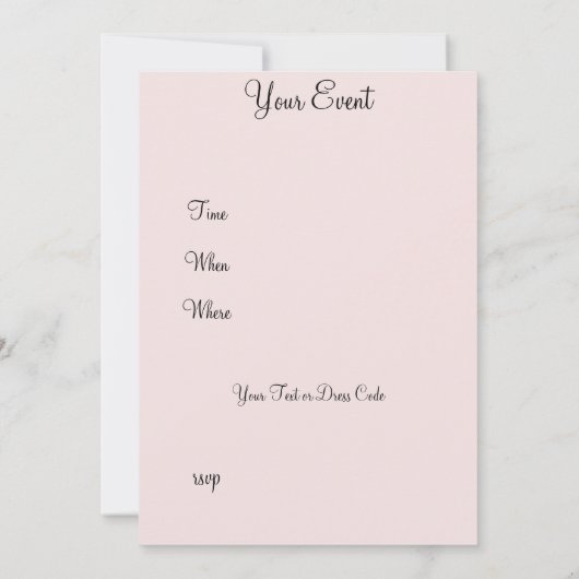 サーモンとレッドカーテン招待状任意の誕生日 招待状 (裏面)