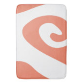 サーモンと白い旋回波 バスマット (正面縦)