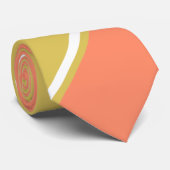 サーモンと白ワイン色のネクタイ ネクタイ (ロール)