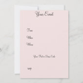 サーモンと赤いカーテンの招待状 誕生日なら何でも 招待状 (裏面)