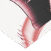 サーモンと黒いスクラップ、白いテープを破壊 テーブルクロス (アングル)