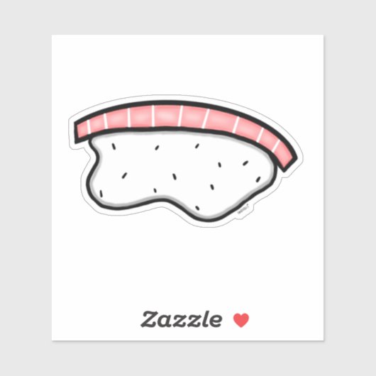 サーモンにぎり寿司カスタム切りビニールのステッカー シール (シート)