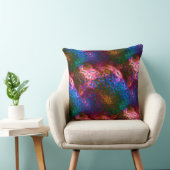 サーモンに華はかりで測やかな青 クッション (椅子)